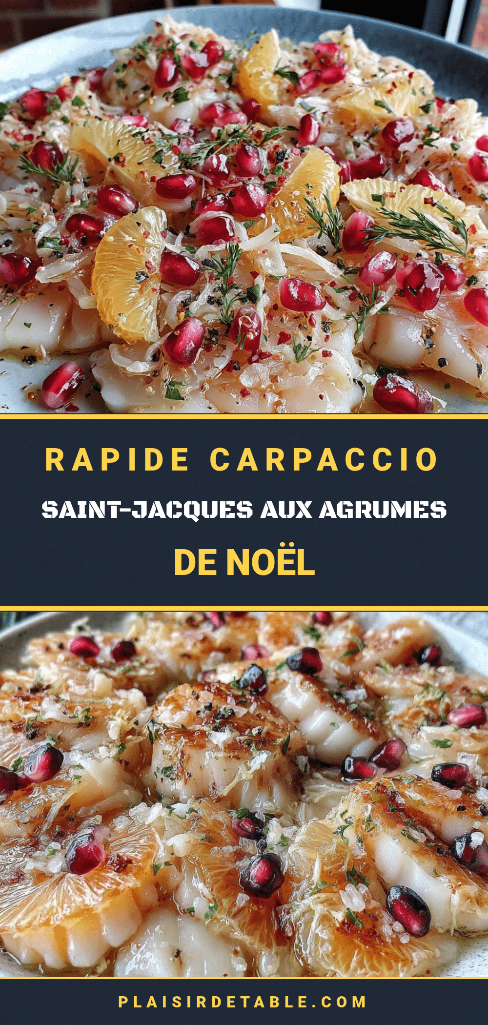 carpaccio de saint-jacques aux agrumes de noël recipe