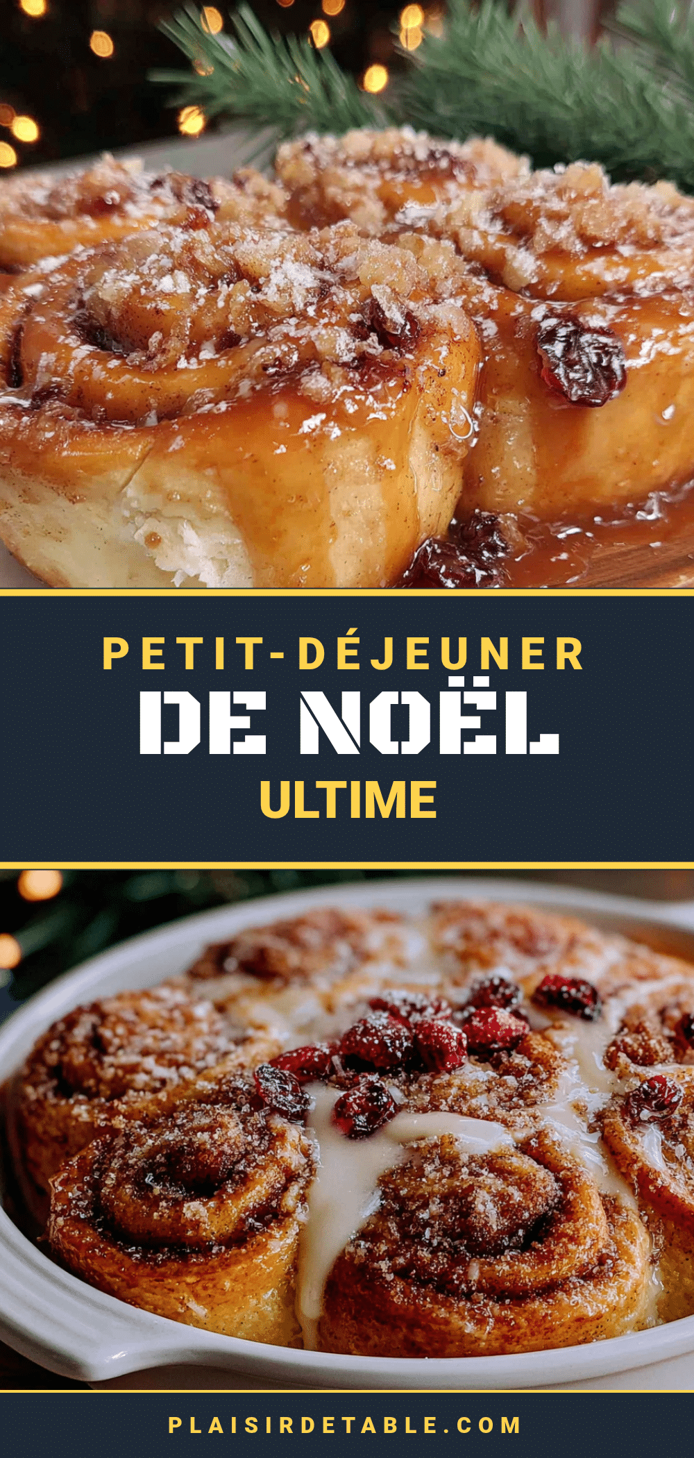 casserole de petits pains à la cannelle de Noël recipe