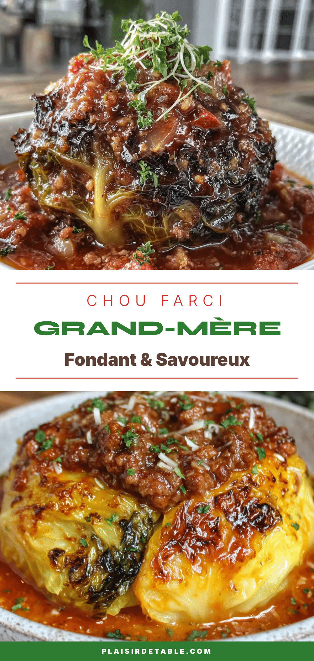 chou farci grand-mère fondant recipe