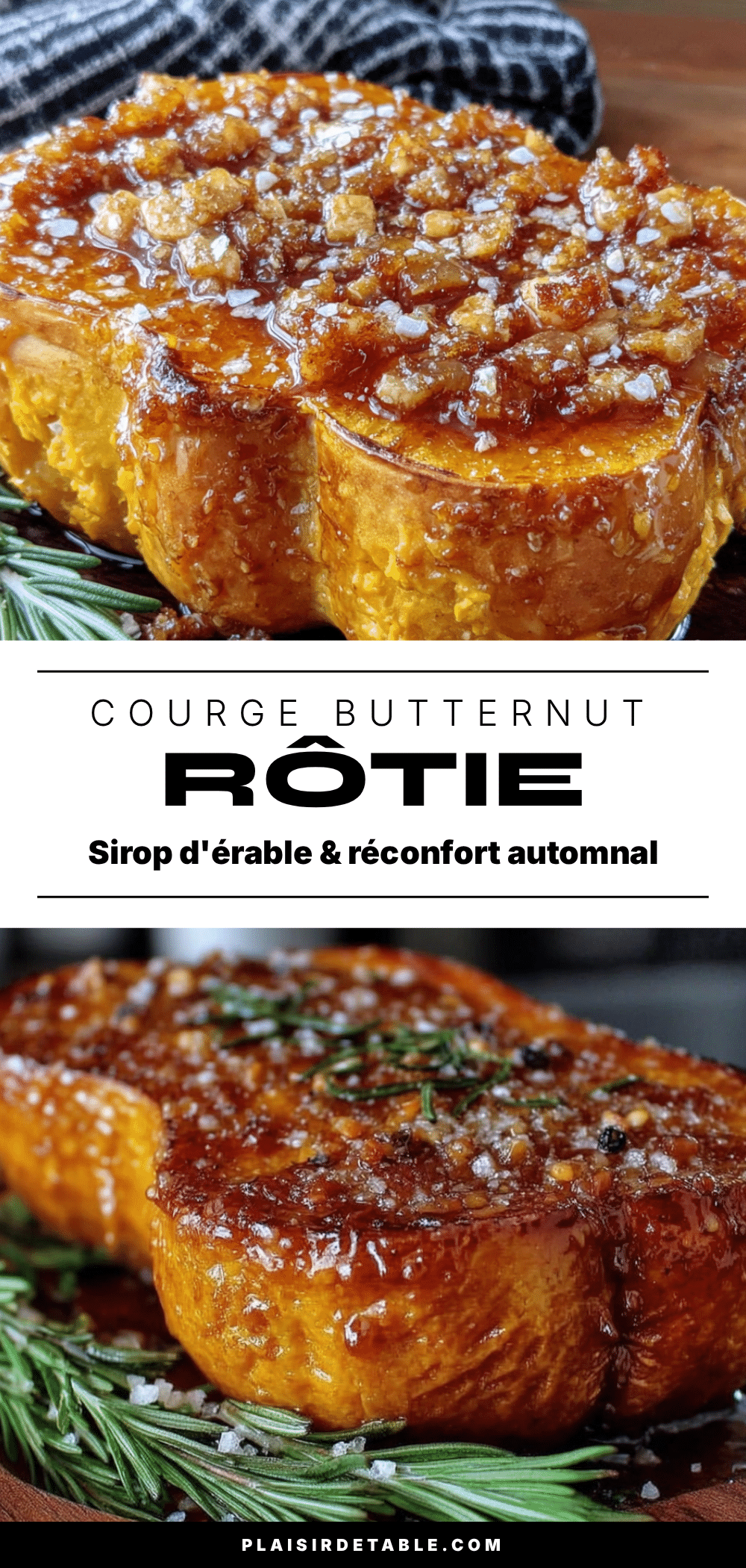 courge butternut rôtie au sirop dérable recipe