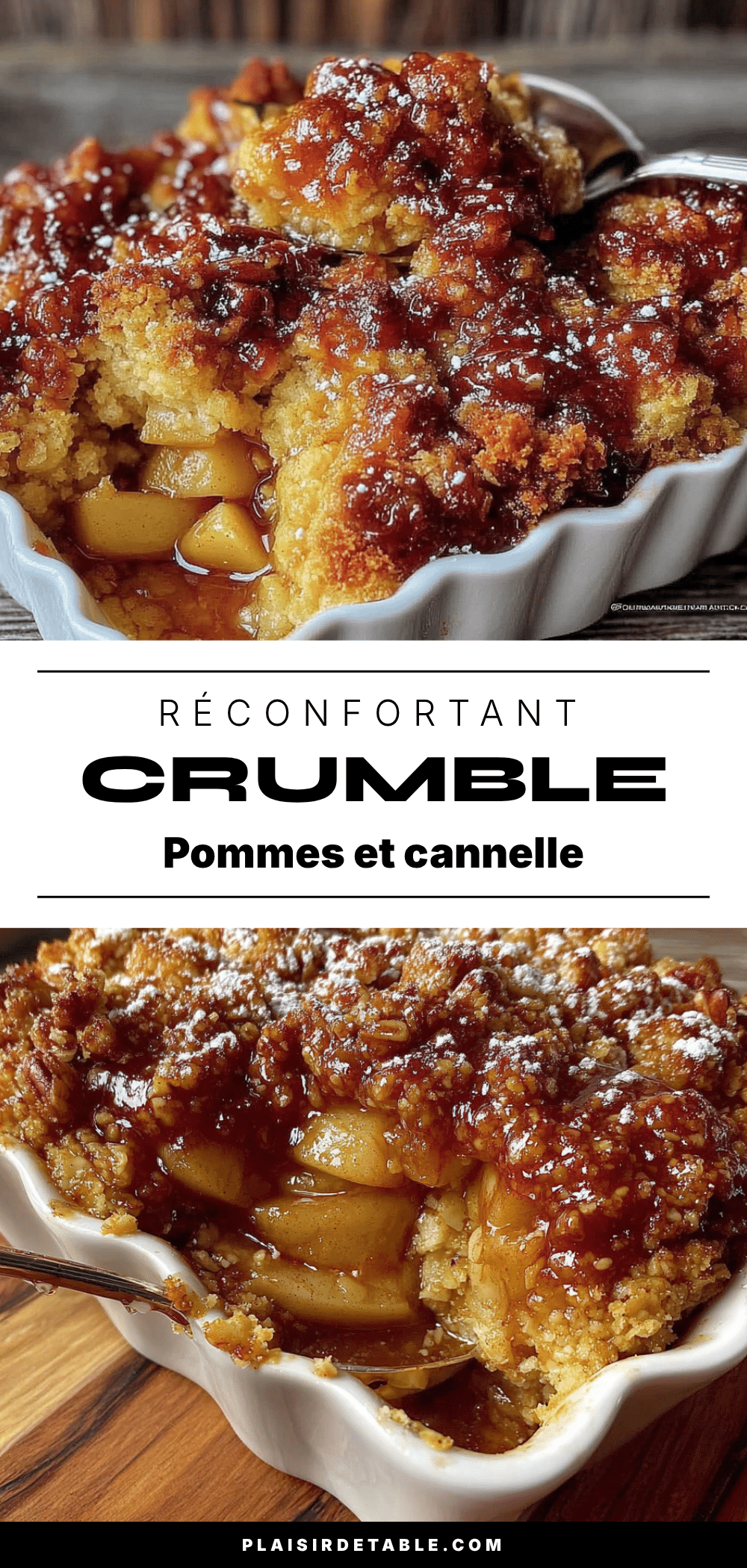crumble aux pommes et à la cannelle réconfortant recipe