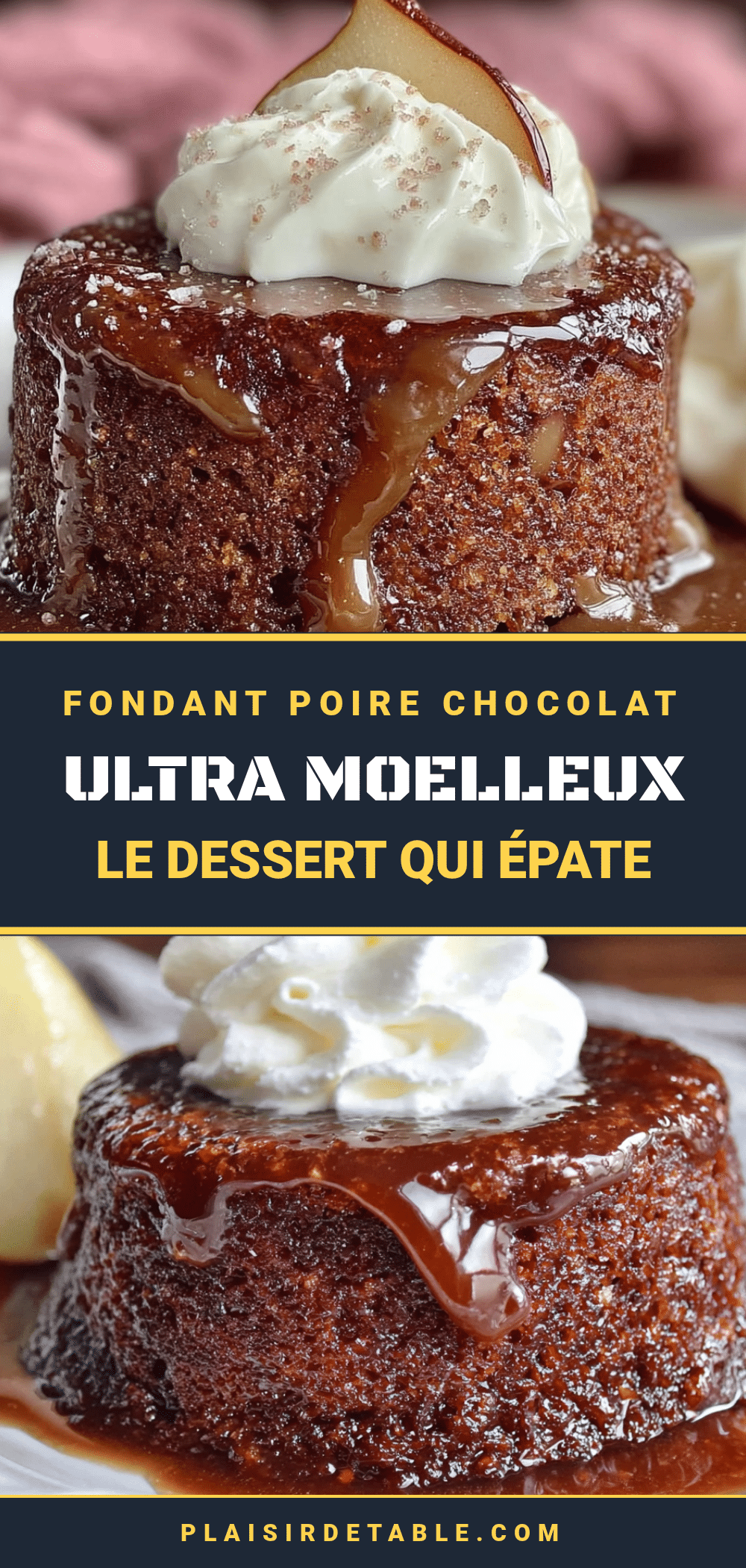 fondant poire chocolat ultra moelleux recipe