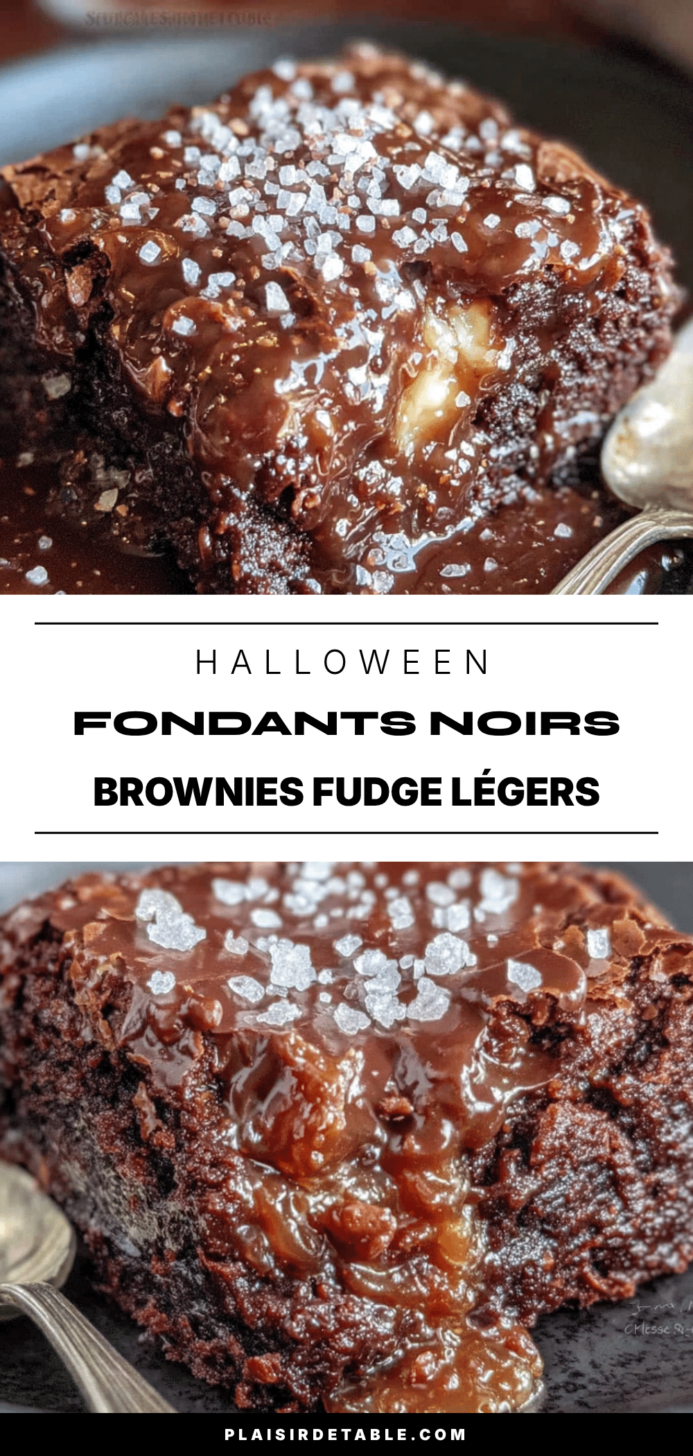 fondants noirs d’halloween brownies fudge légers recipe
