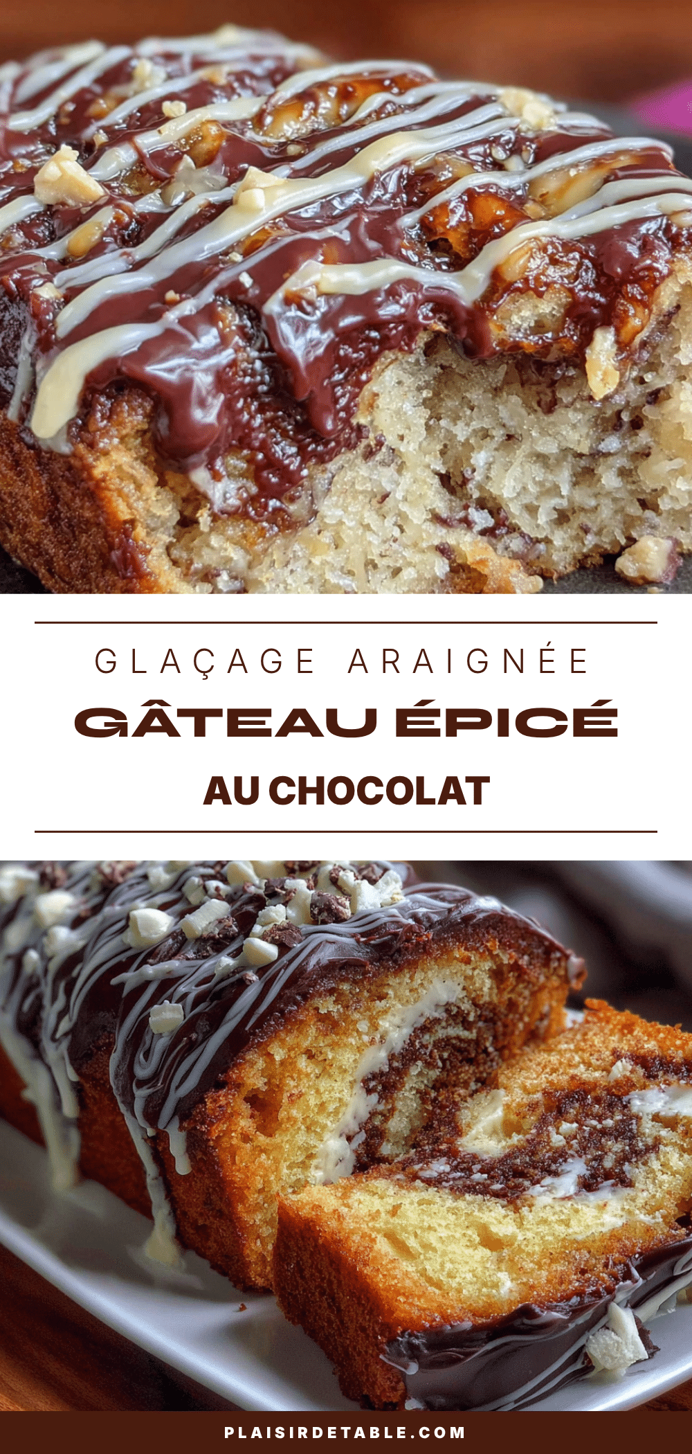 gâteau araignée aux épices et chocolat crémeux recipe