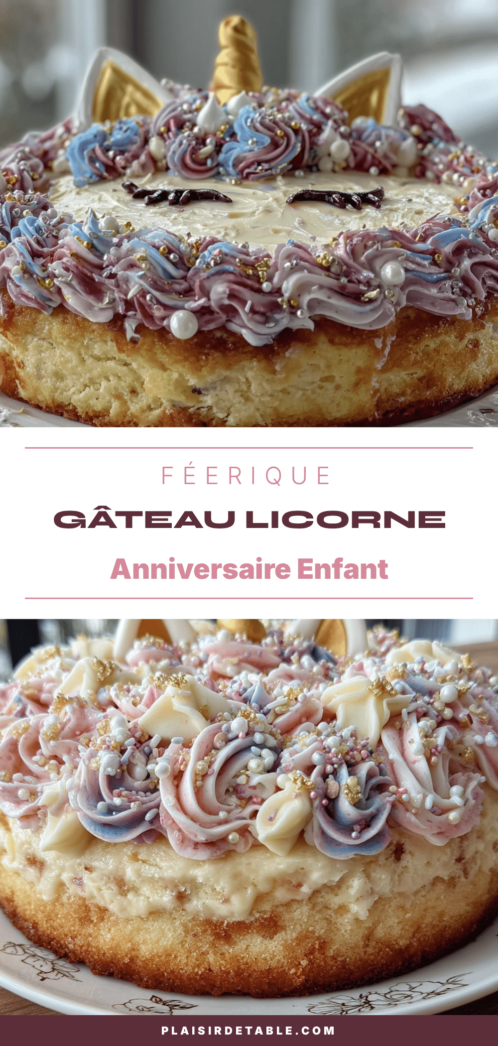 gâteau licorne féerique recipe