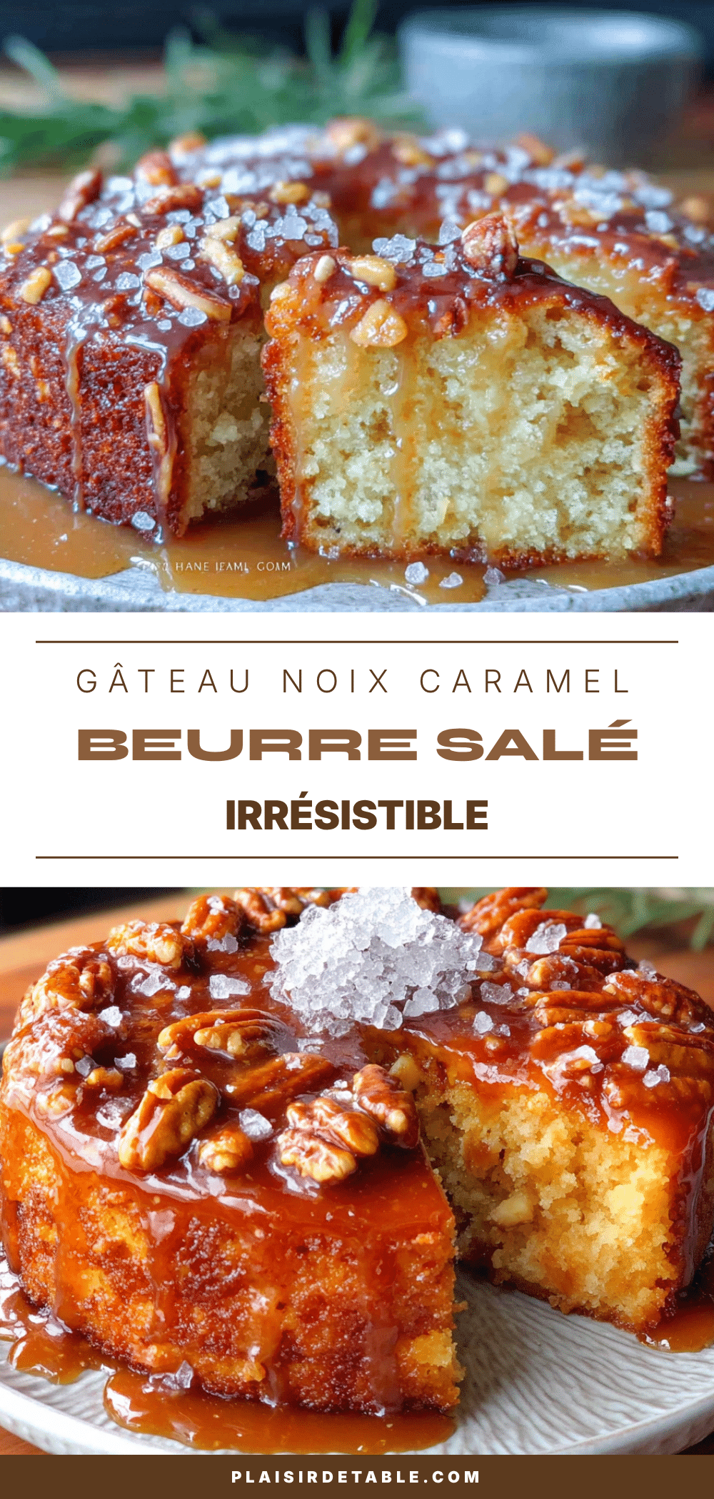 gâteau noix caramel beurre salé recipe