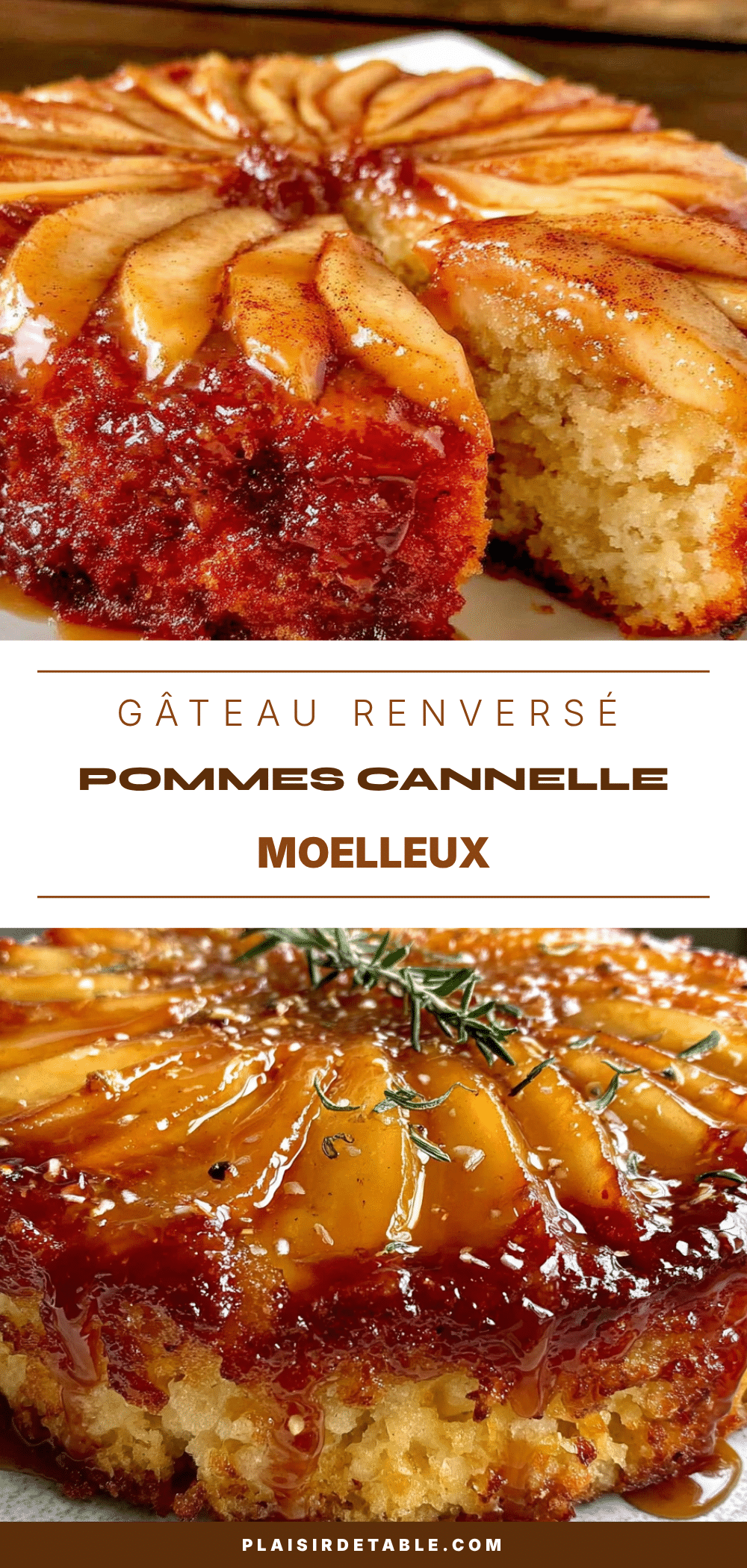 gâteau renversé pommes cannelle moelleux recipe