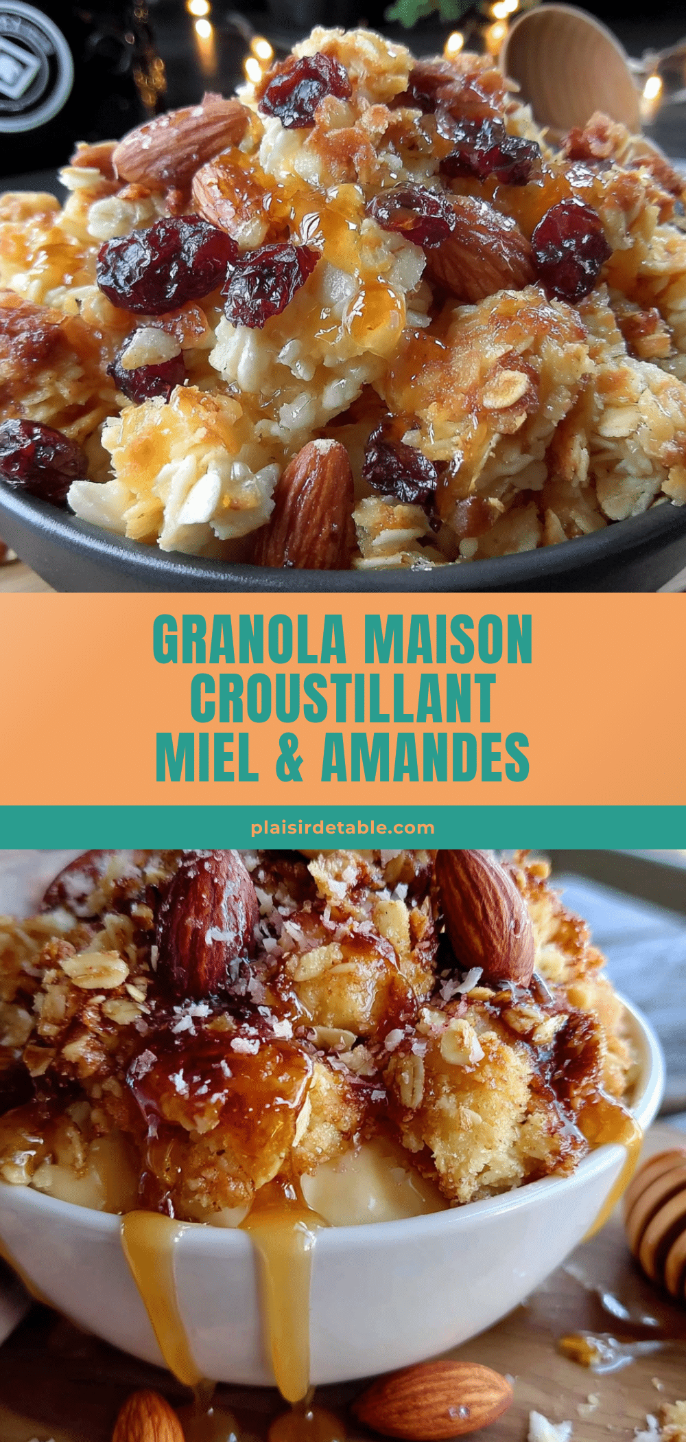 granola maison croustillant au miel et amandes recipe
