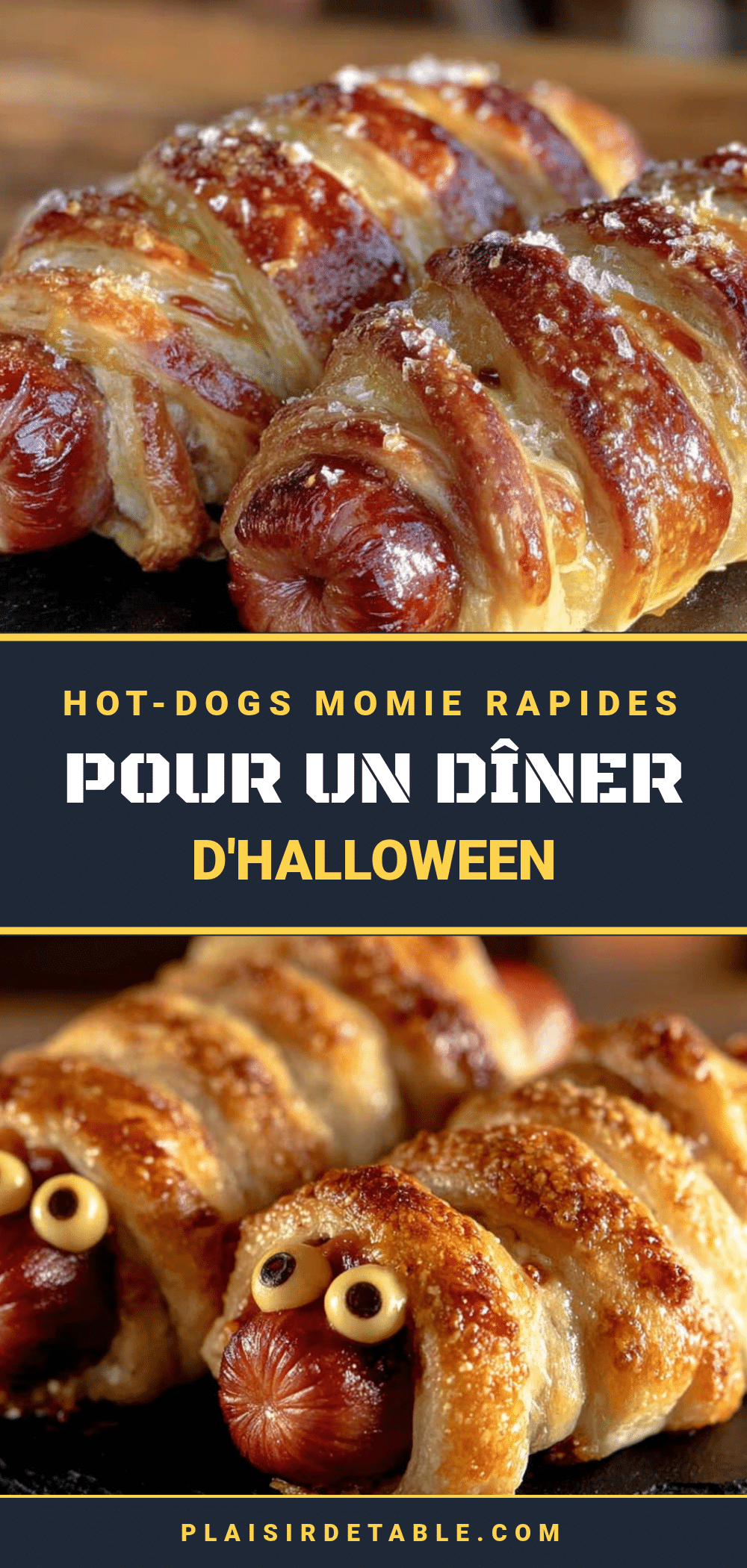 hot-dogs momie halloween recipe