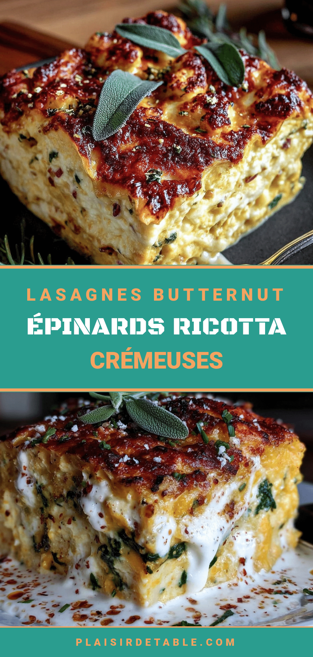 lasagnes butternut épinards ricotta recipe
