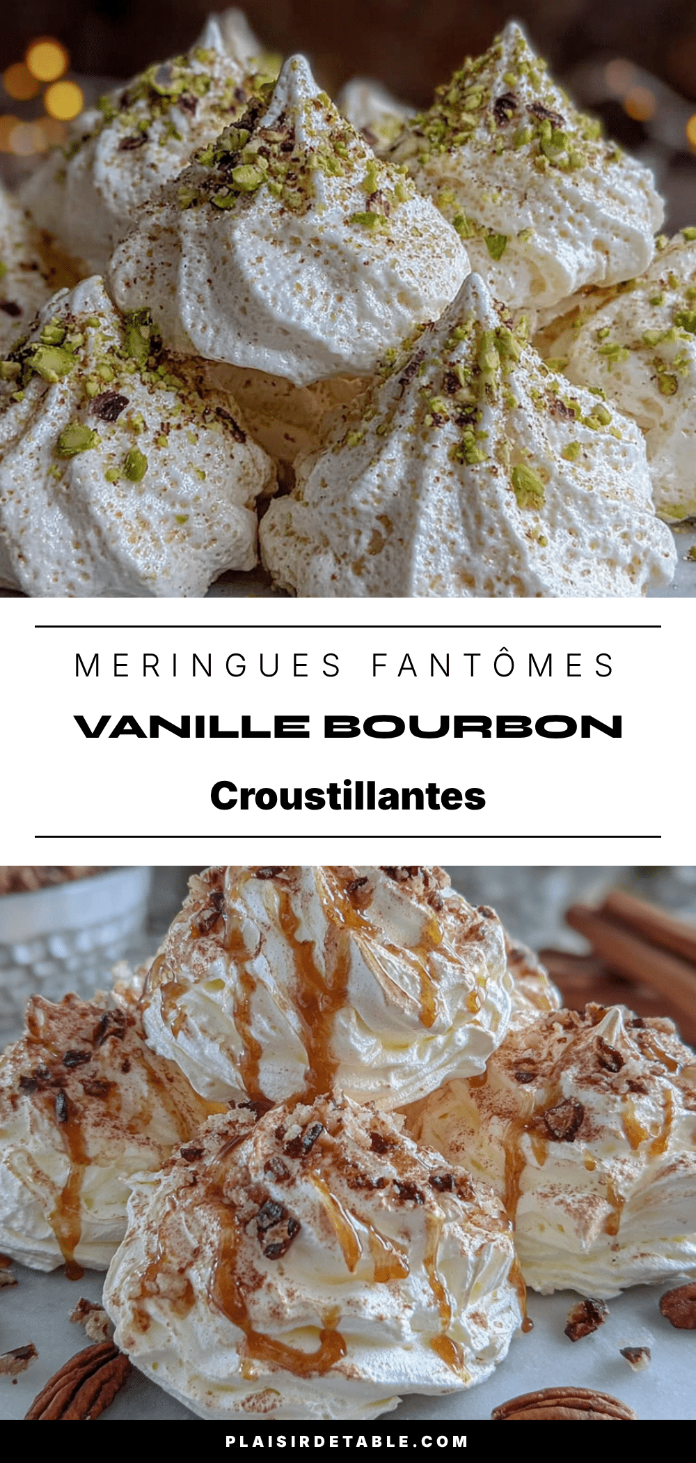 meringues fantômes vanille bourbon croustillantes recipe