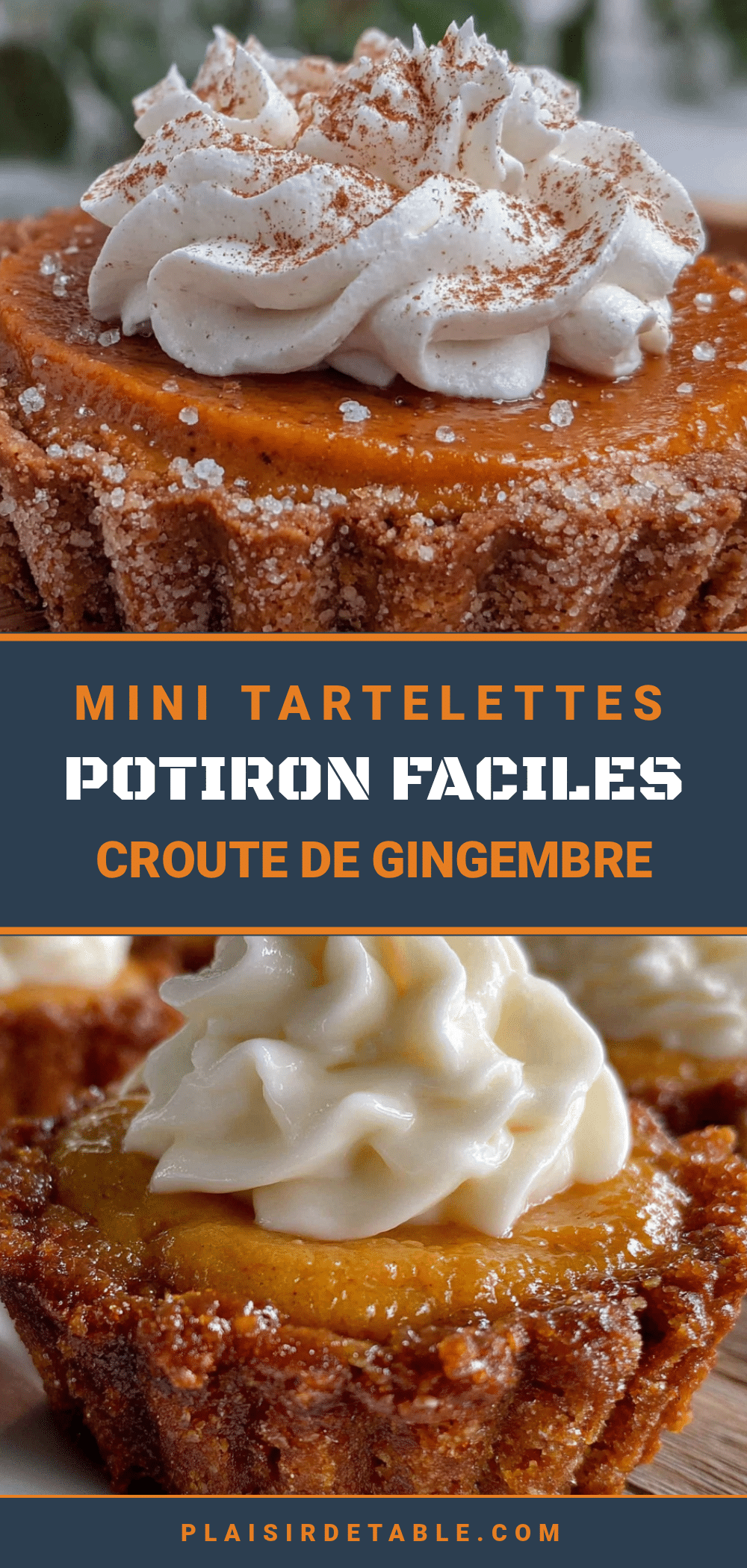 mini tartelettes potiron faciles à la croûte de gingembre recipe