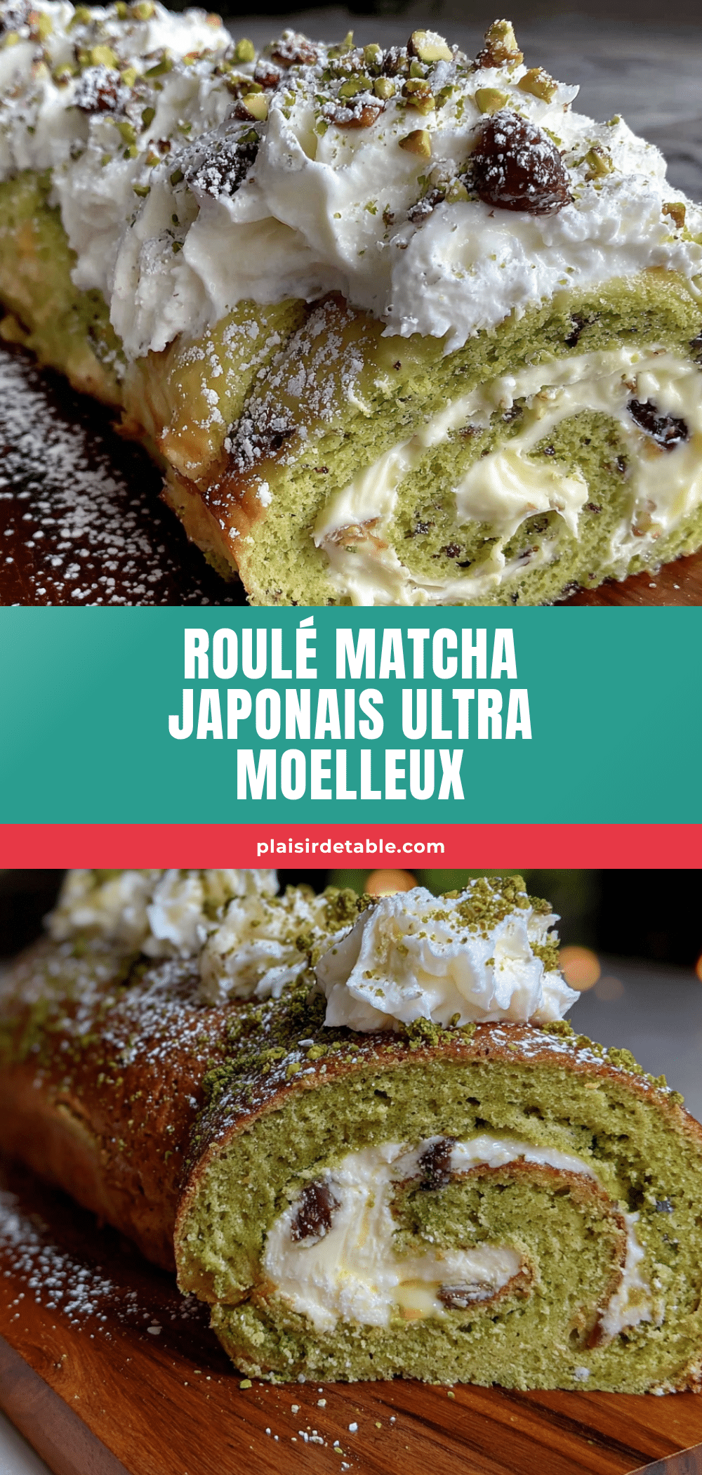 moelleux roulé matcha japonais recipe