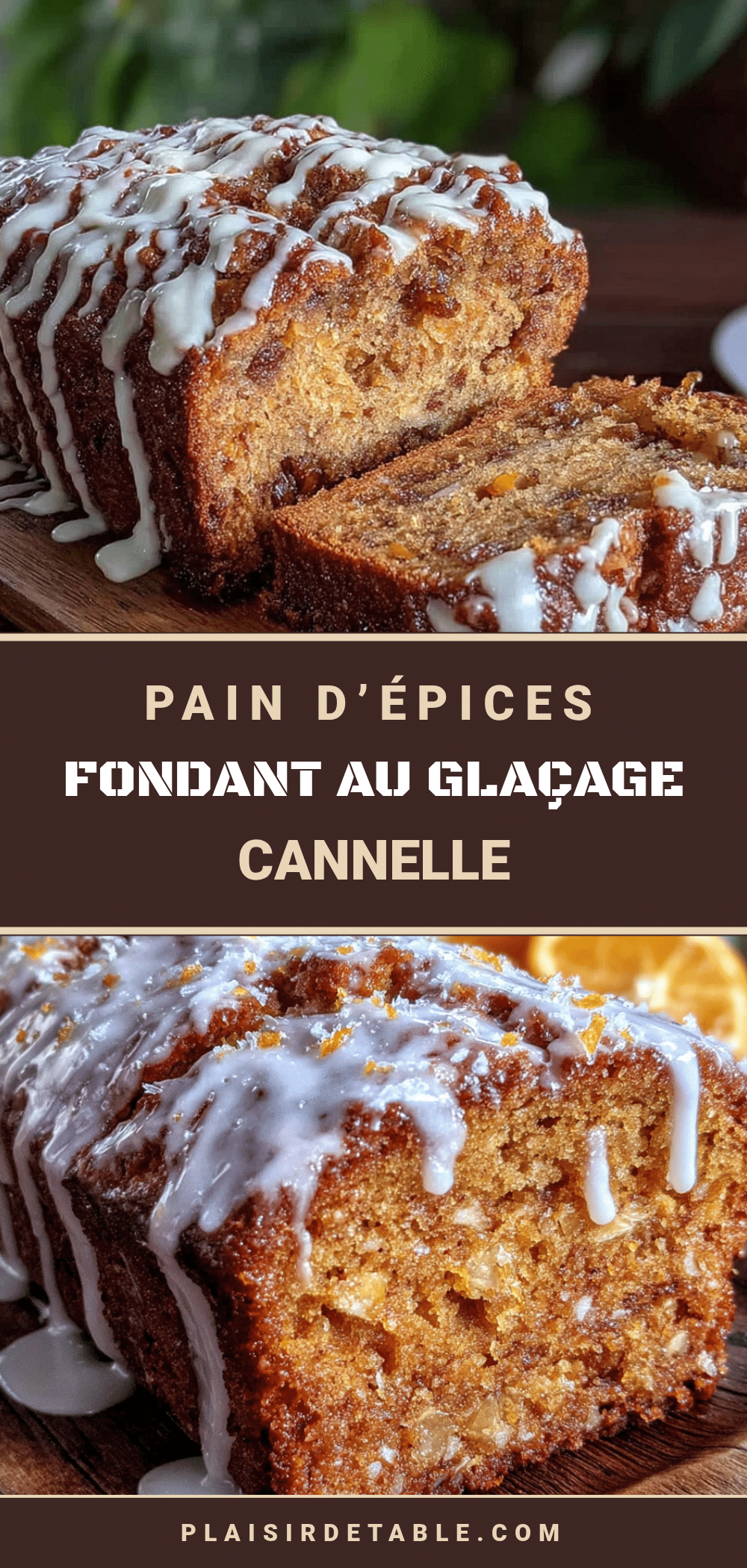 pain dépices fondant au glaçage cannelle recipe