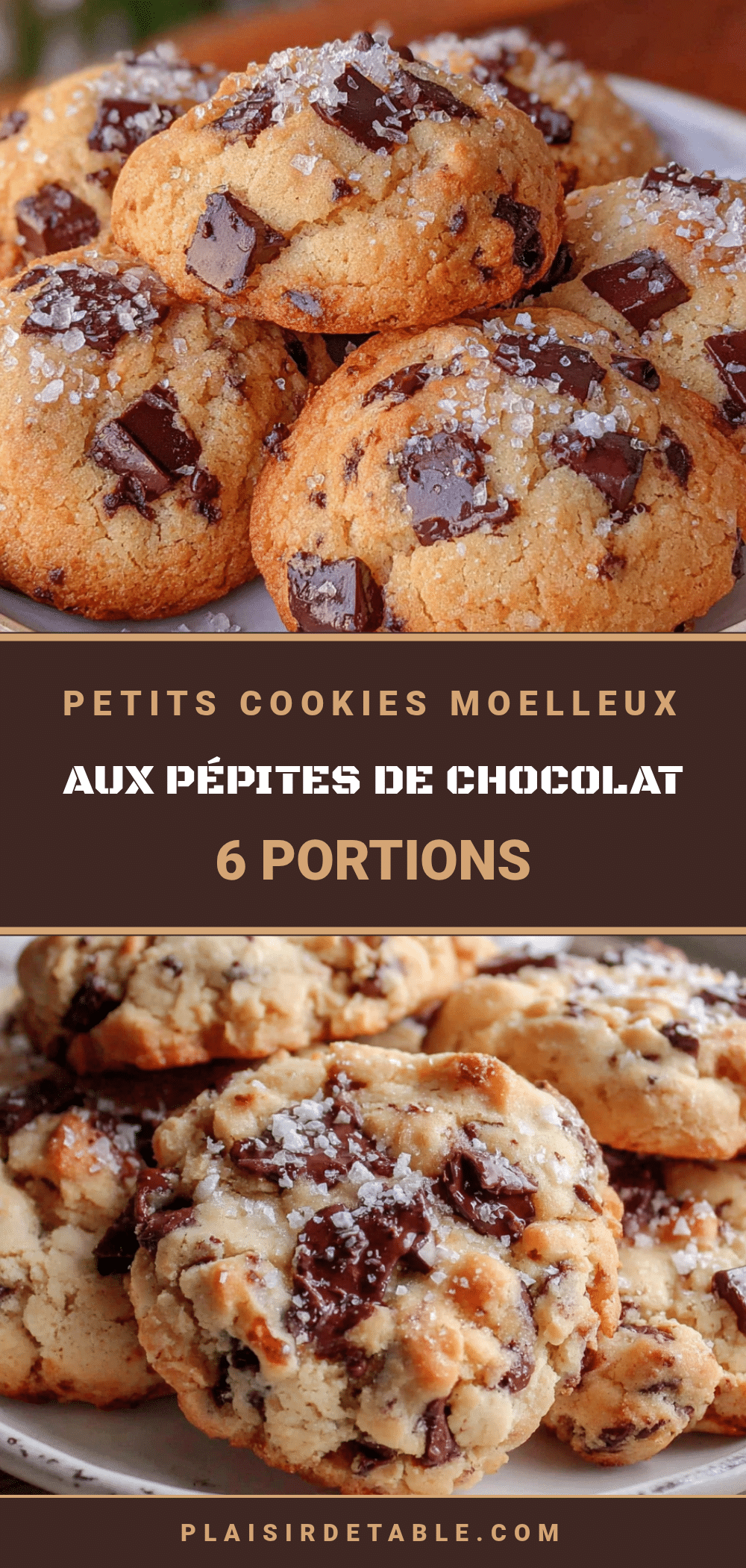 petits cookies moelleux aux pépites de chocolat recipe