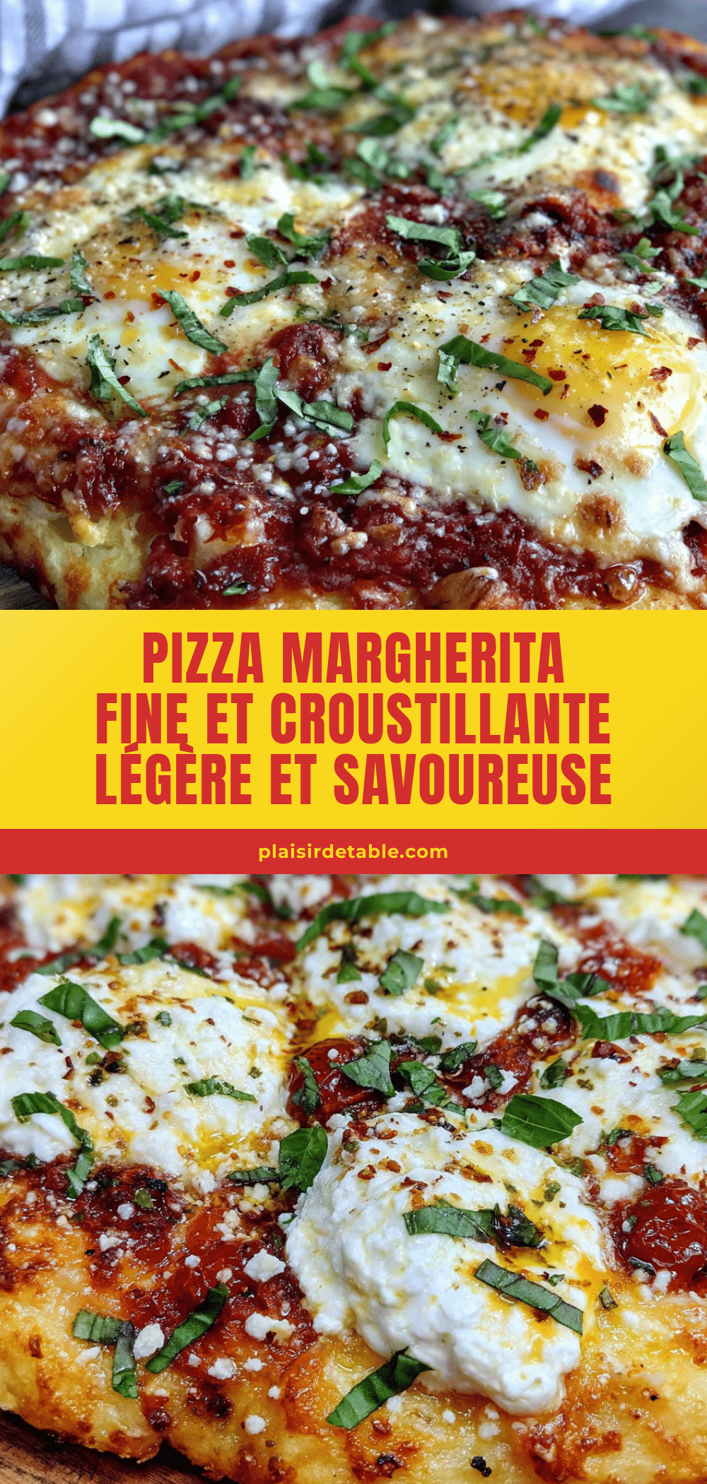 pizza margherita fine et croustillante recipe