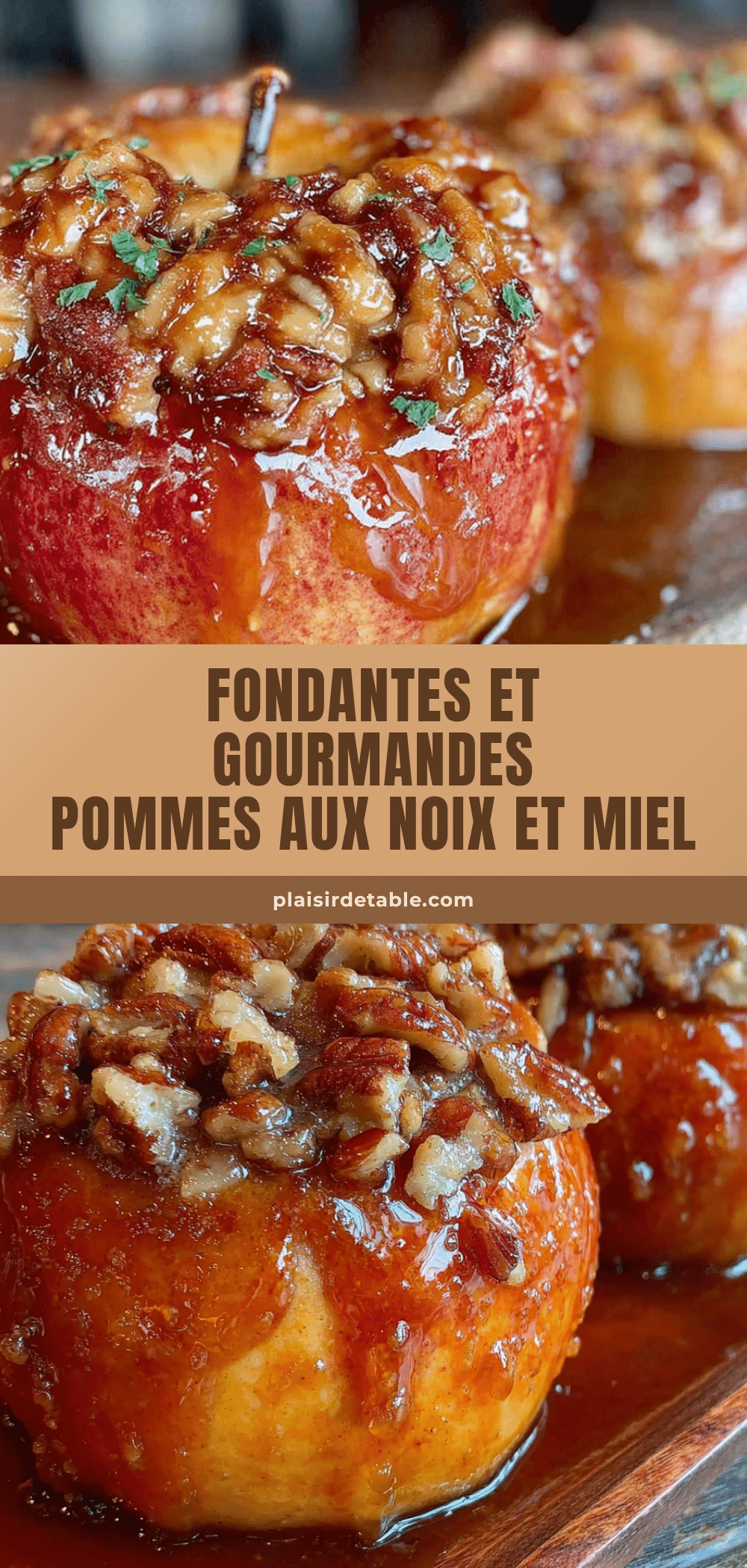 pommes aux noix et miel recipe