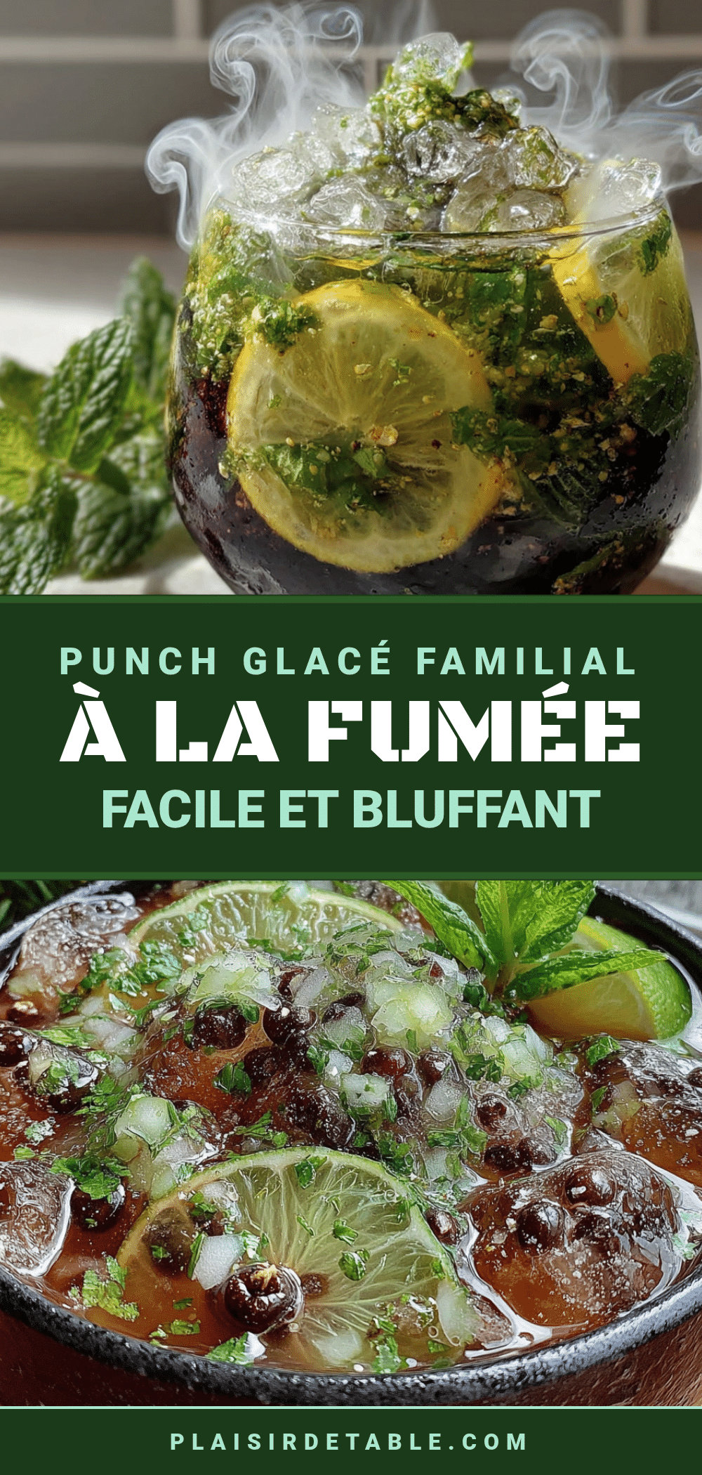 punch glacé familial à la fumée recipe