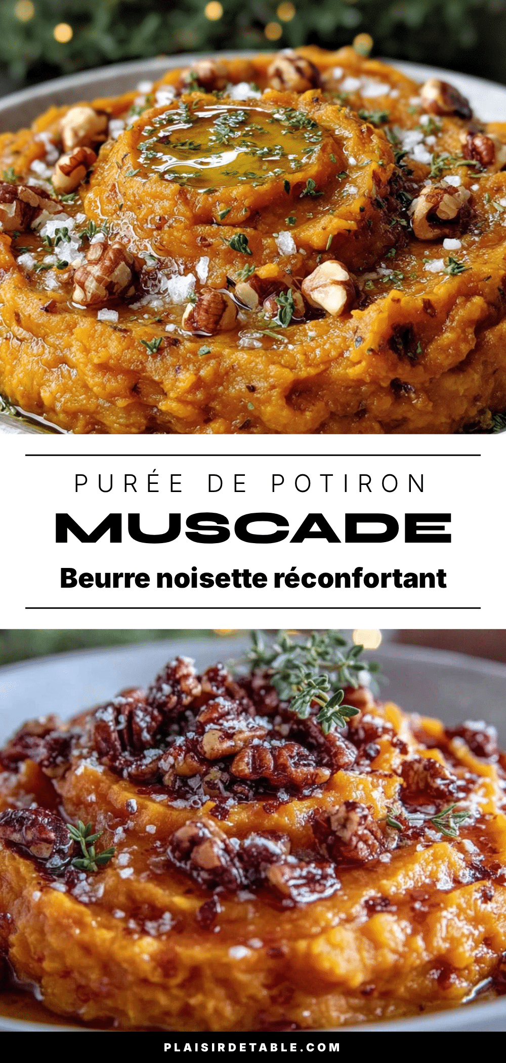 purée de potiron muscade au beurre noisette recipe