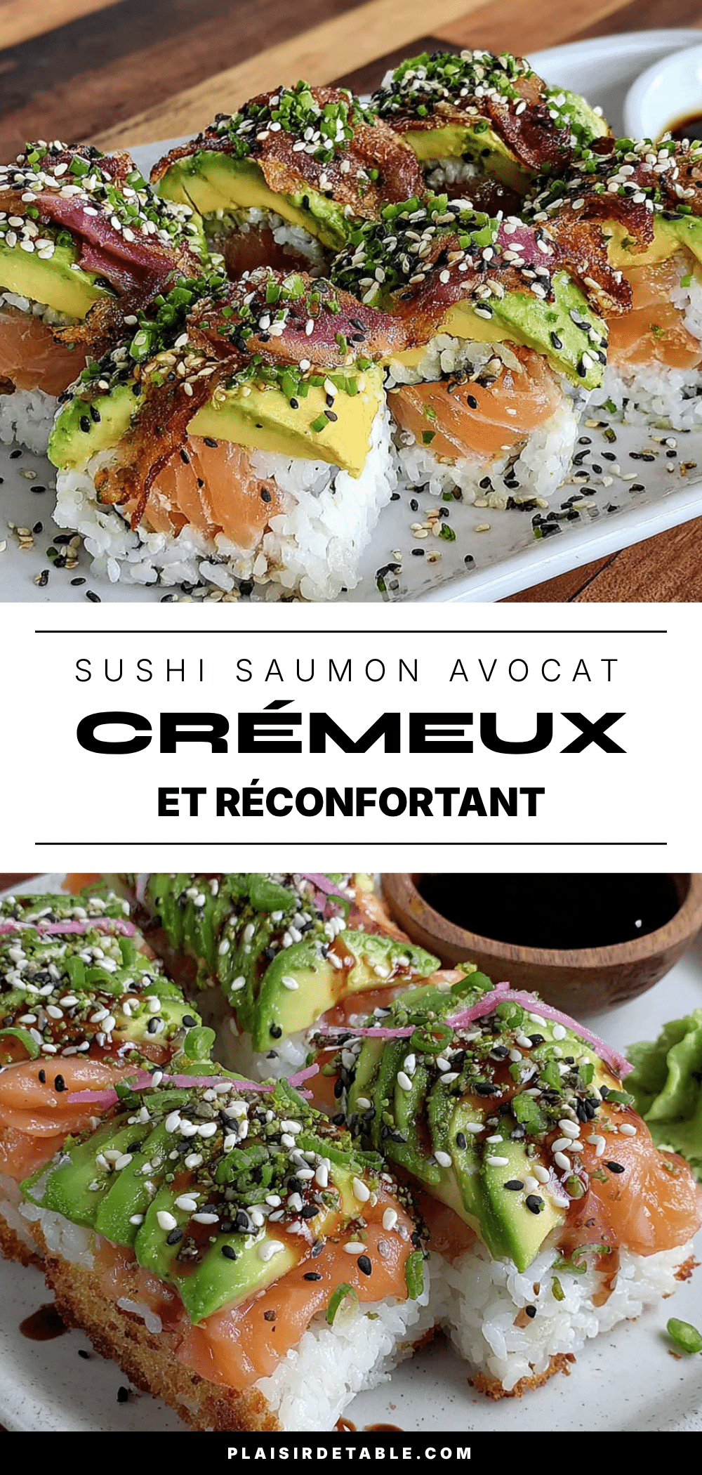 recette sushi saumon avocat recipe