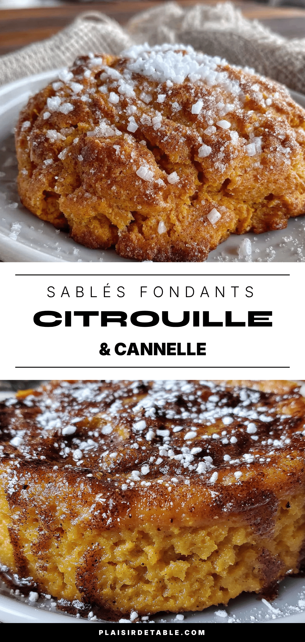 Sablés fondants citrouille et cannelle recipe