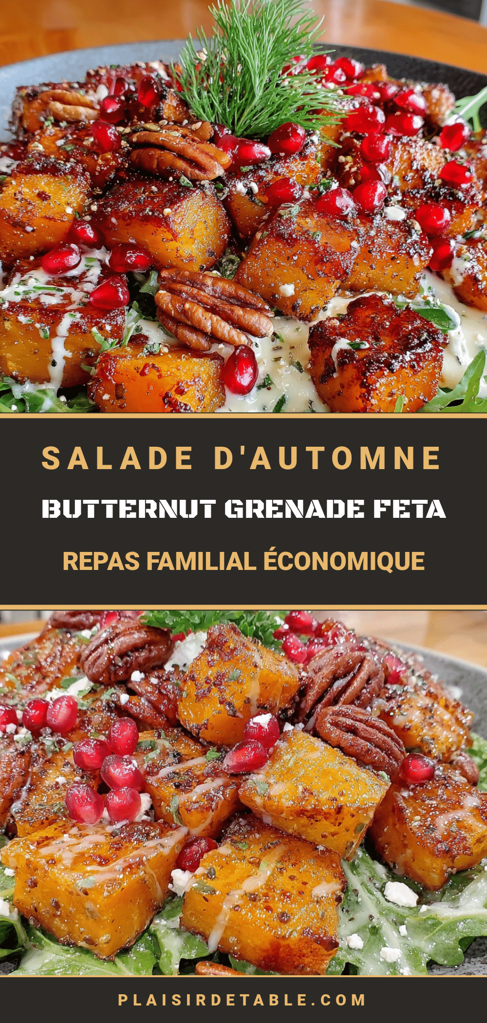salade dautomne butternut grenade feta crémeuse recipe