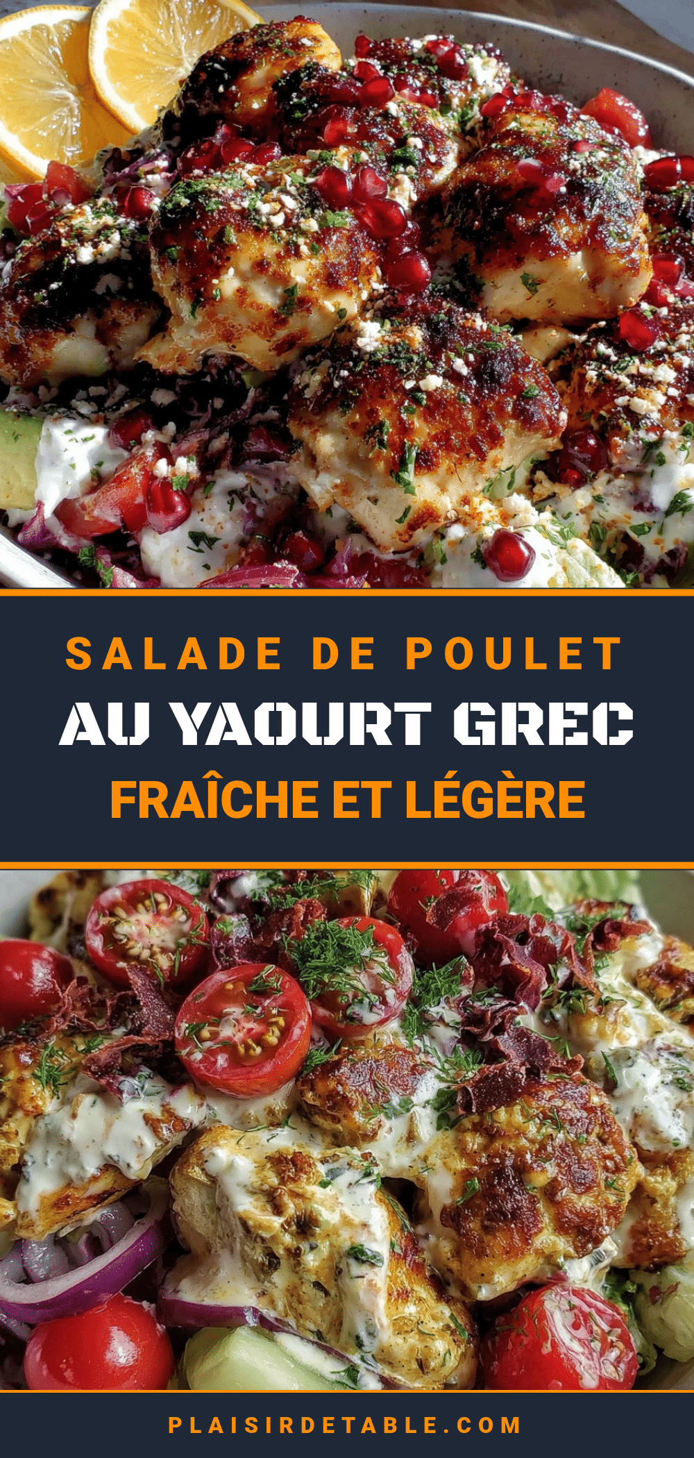 Salade de poulet au yaourt grec recipe