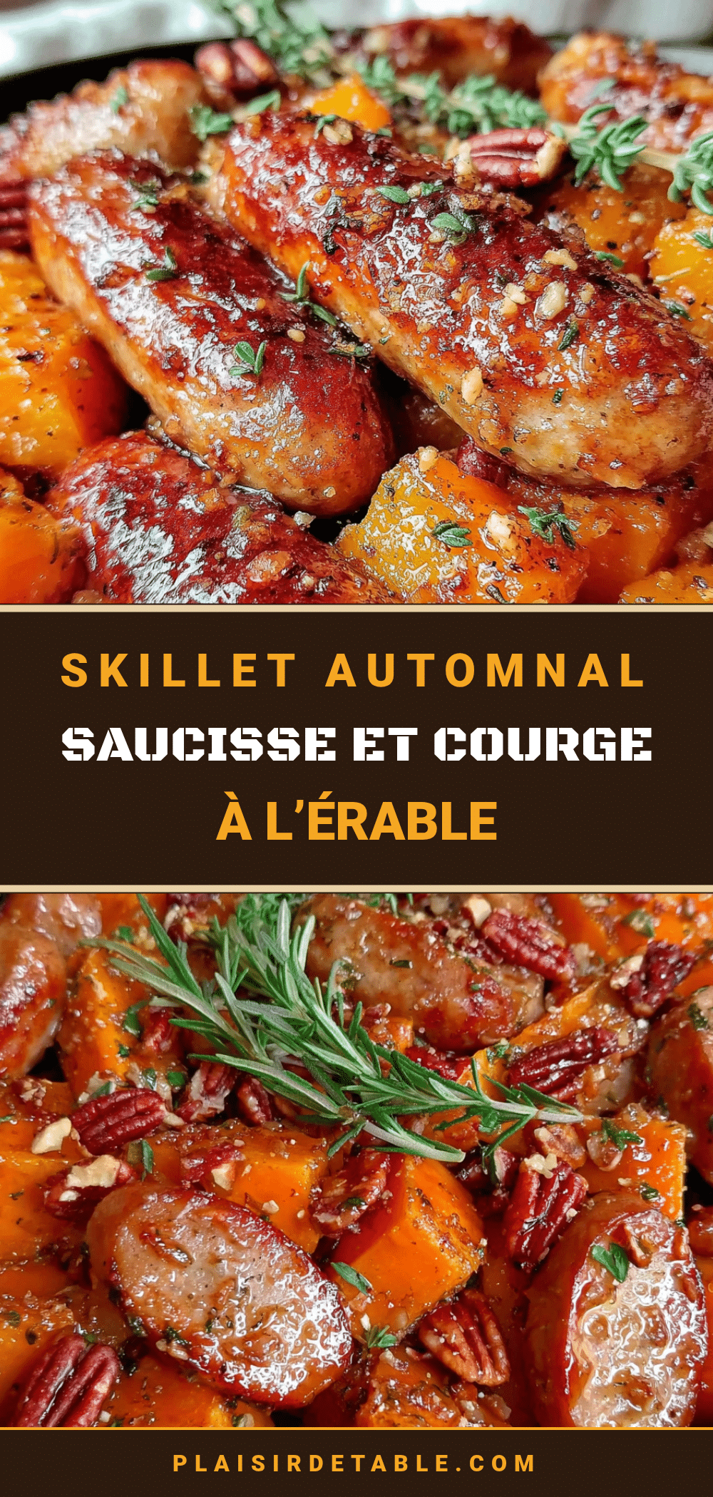 skillet automnal saucisse et courge butternut recipe