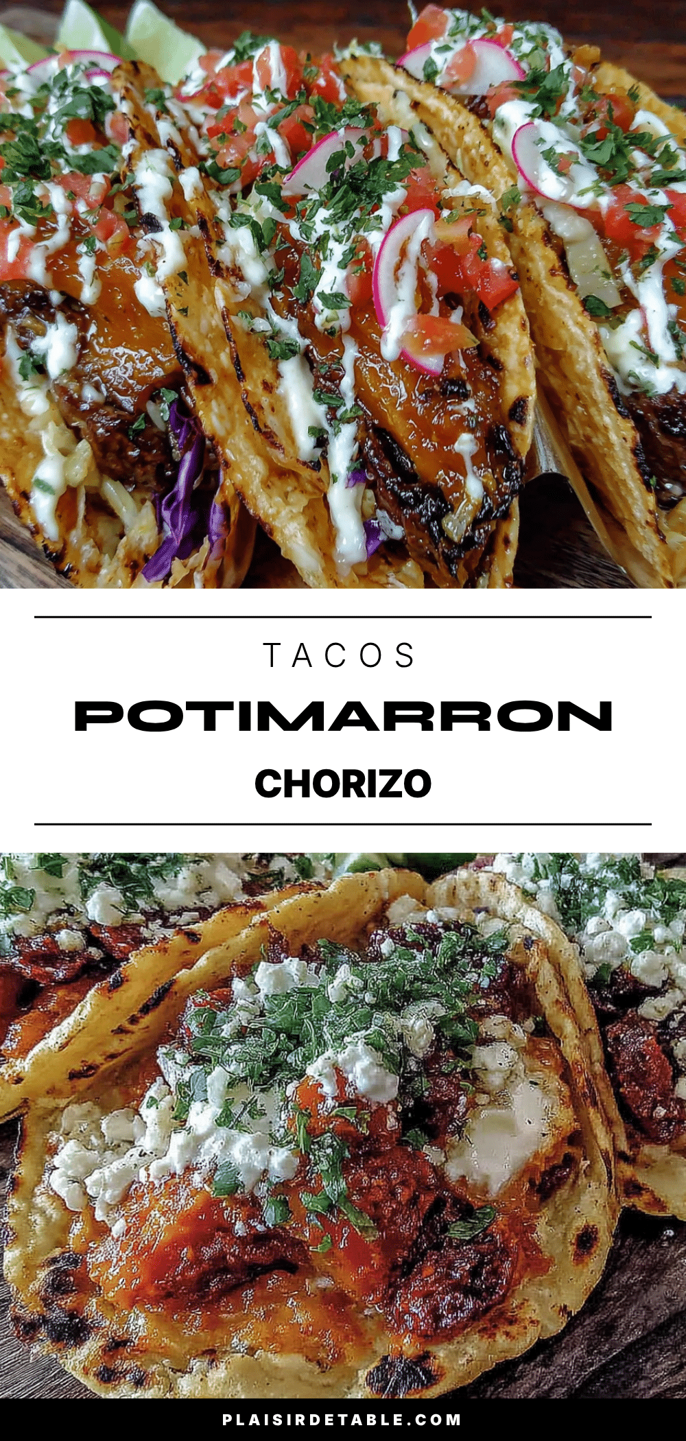 tacos potimarron chorizo recipe