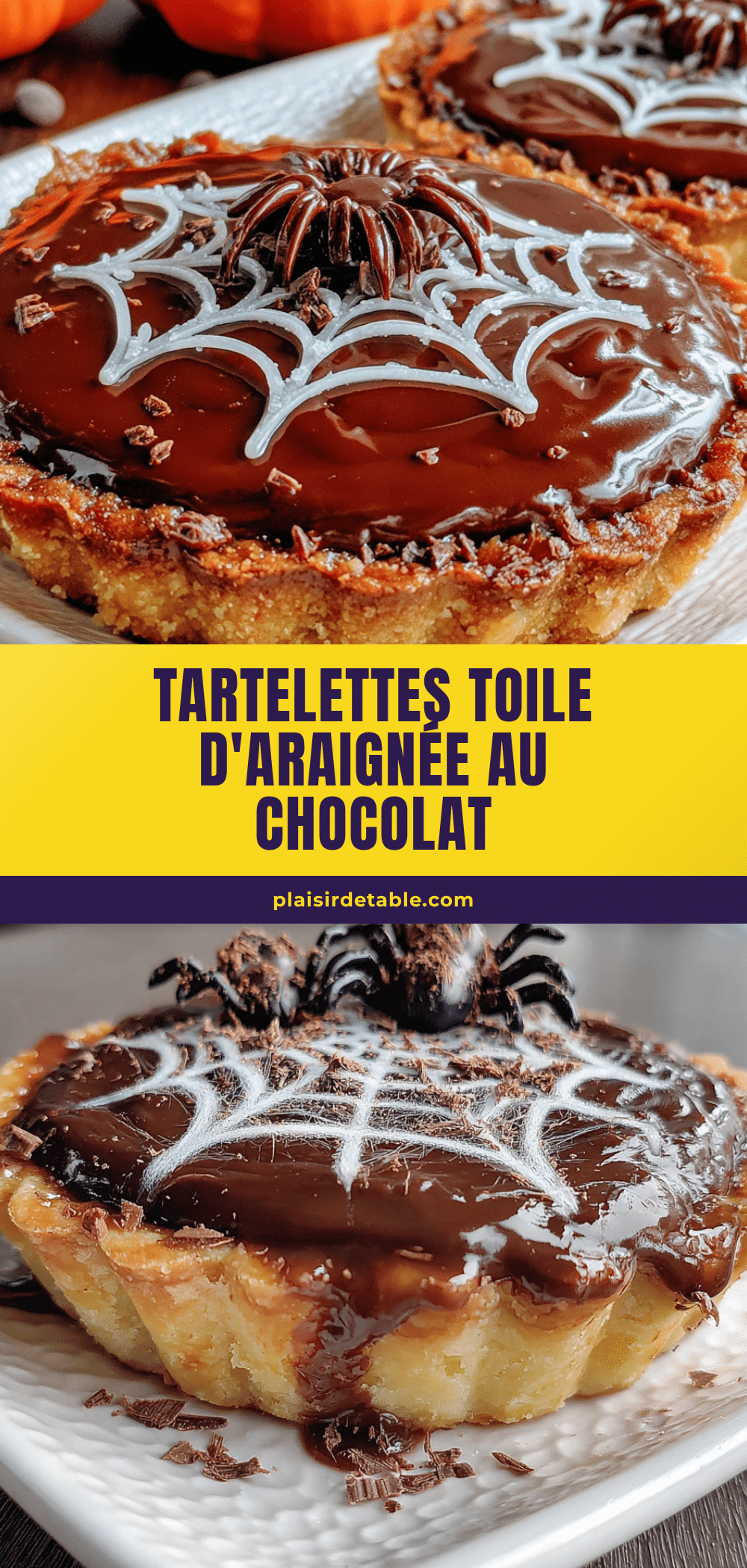 tartelettes toile d’araignée au chocolat recipe