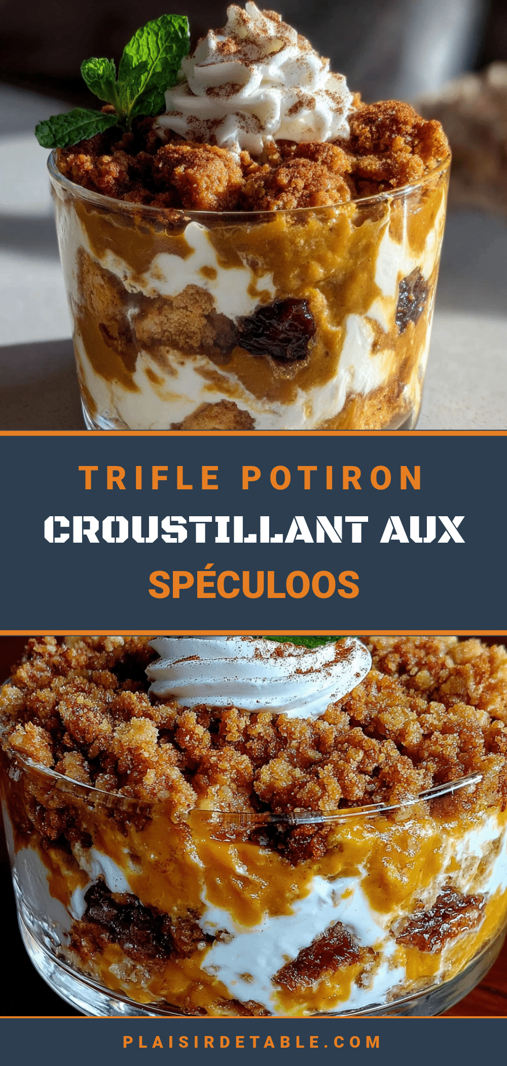 trifle potiron croustillant aux spéculoos recipe