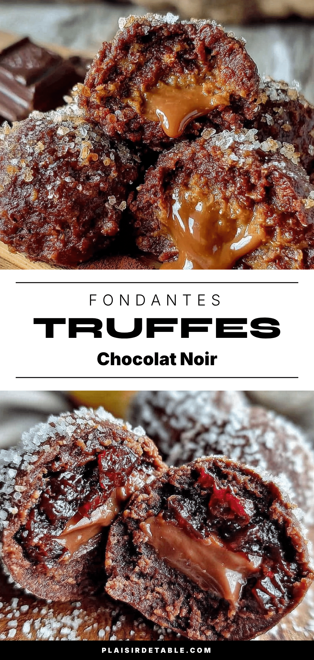 truffes au chocolat noir fondantes recipe