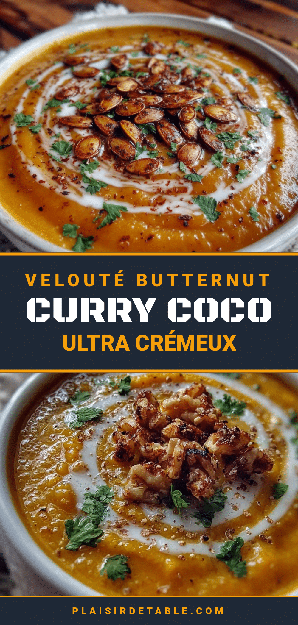 velouté butternut curry coco recipe