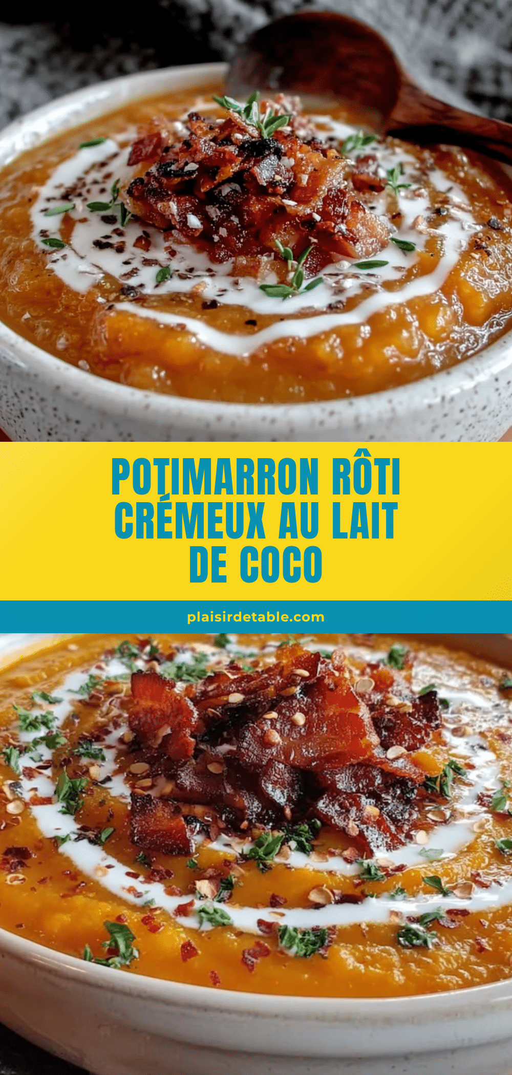 velouté de potimarron rôti au lait de coco recipe