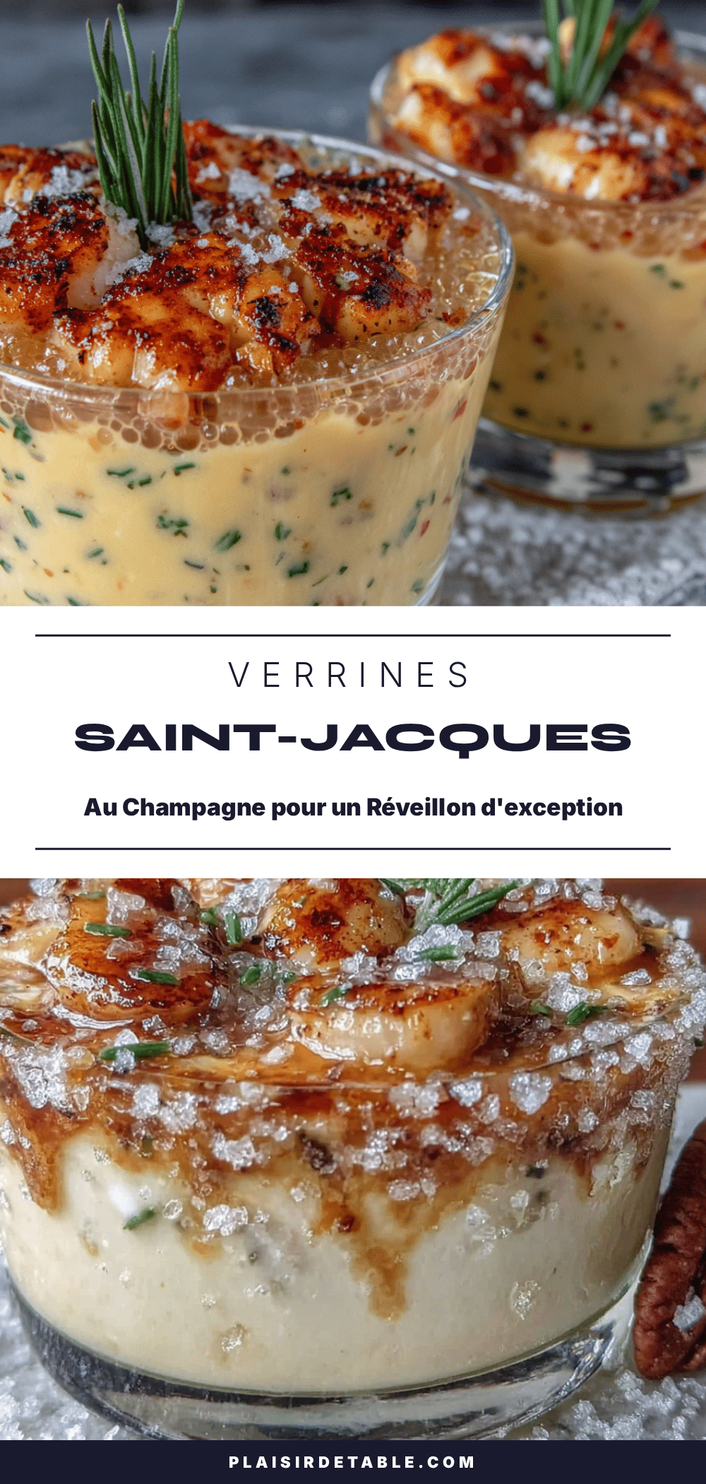 verrines saint-jacques au champagne recipe